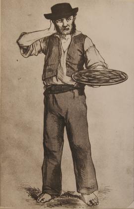 Old Costumes - Cheescake seller - Image for the National Lottery tickets