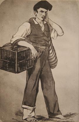 Old Costumes - Chicken Seller - Image for the National Lottery tickets