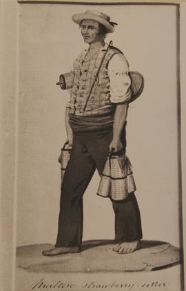 Old Costumes - Strawberry Seller - Image for the National Lottery tickets