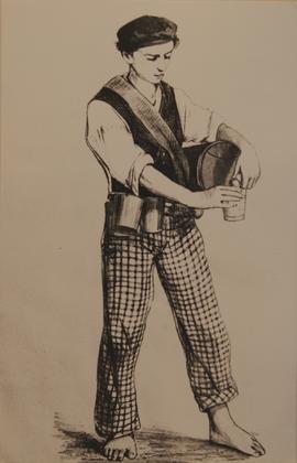 Old Costumes - Water Seller - Image for the National Lottery tickets