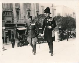 Alfred Joseph Gatt and Colonel J. Sleeman walking in Valletta