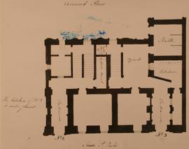 Auberge de Castille - Part plan of ground floor - 1977