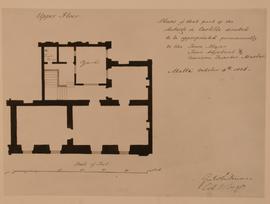 Auberge de Castille - Part plan of upper floor - 1977