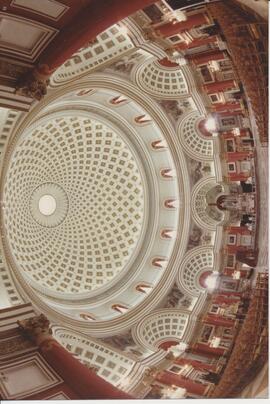 The interior of the dome of the Sanctuary Basilica of the Assumption of Our Lady, Mosta