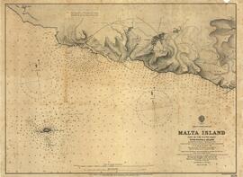 Survey Sheet Malta 1894 - Malta Island - Part of South coast with Filfola Island