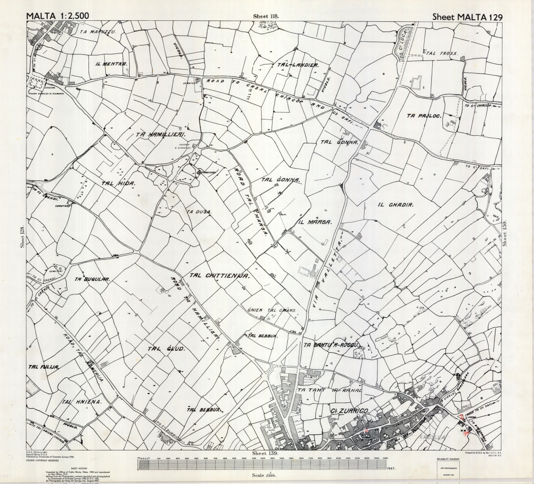 Map of Malta The National Archives of Malta