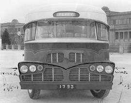 Initial Exam front view of the 4th generation of bus 1793 (with added hand-written notes by Malta Police examiner)