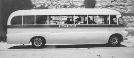 Post Rebuild Exam rear view of the 3rd generation of bus 1959