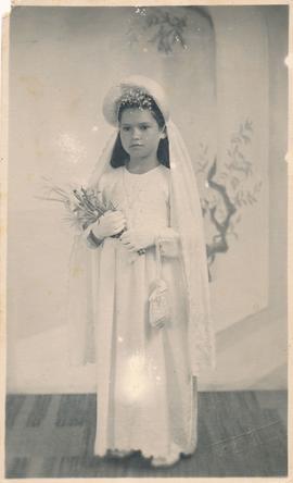 Jean Despott in her Holy Communion dress