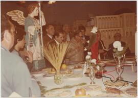 Dom Mintoff at a salt and rice display exhibition