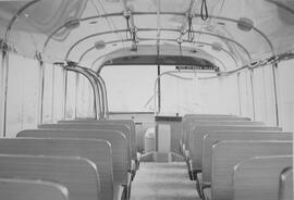 Initial Exam interior view facing front of the 4th generation of bus 2329