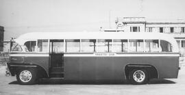 Post Rebuild Exam front view of the 3rd generation of bus 454