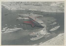 HMS Courageous in the Grand Harbour