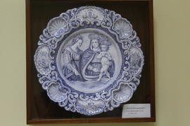 Ceramic decoration depicting Our Lady of Trapani