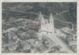 Aerial photo of the Mellieha Church