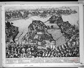 The siege and battery of the island of St Michael on the 28th June 1565.