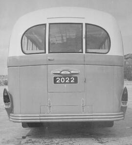 Initial Exam rear view of the 4th generation of bus 2022