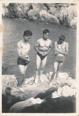 Three boys at the beach