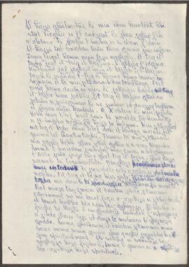 A handwritten diary entry, a reflection, written by Karmenu Gruppetta, about life, morality and spirituality