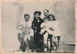 The Despott family posing for a photograph