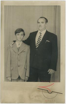 Photo of a man and a young boy