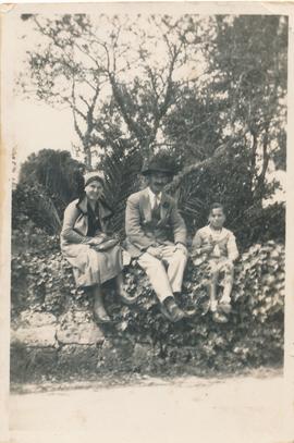 Anne Callus, her father Franġisku Callus and Silvio Callus