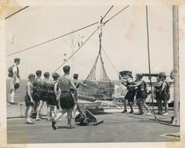 Beer transfer on HMS Ark Royal