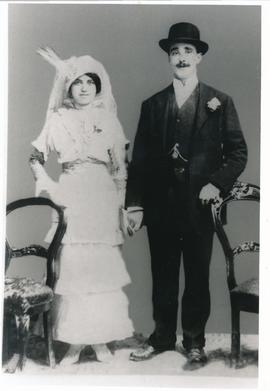 Grandparents on wedding day