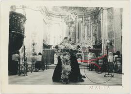 Funerary Service at St. Dominic's church, Valletta