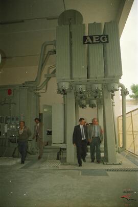 Energy Parliamentary Secretary Ninu Zammit visits the Lm2.5 million extension work at Marsa power distribution centre