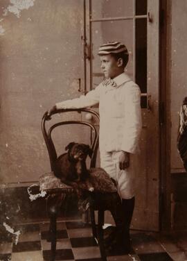 A Young Boy with his Dog - Early 20th Century