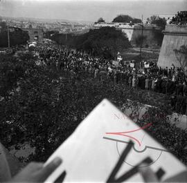 Archbishop Gonzi entering Floriana