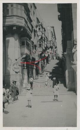 Stairs in St. John's street Valletta