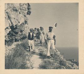 Loulou and friends with local farmers