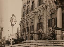 Auberge de Castille - Model in wood of ornamental lamp-post - designed by Architect Michael Ellul and Mr. Joe Caruana - 1974