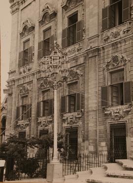 Auberge de Castille - Model in wood of ornamental lamp-post - Designed by Architect Michael Ellul and Mr Joe Caruana - 1974