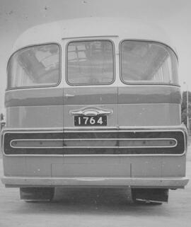 Post Rebuild Exam rear view of the 3rd generation of bus 1764 (rebuilt to forward control)