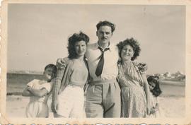 A group of friends at the beach