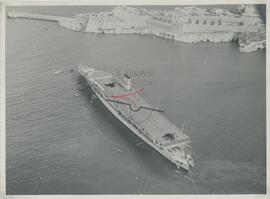 HMS Courageous in the Grand Harbour