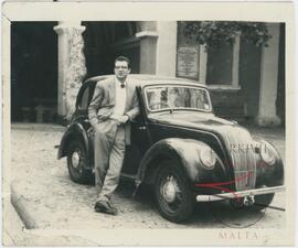 Photo of Alfred and a car