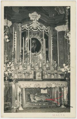 Altar at the Church of St. Francis of Assisi, Sanctuary of Our Lady of Good Health, Rabat