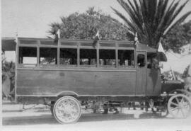 Bus 301 with flags