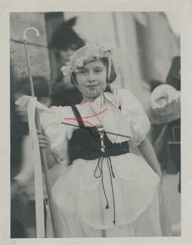 Young girl in costume during Carnival