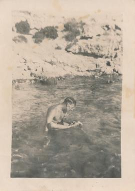 A man at the beach