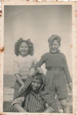 Jean and Maurice Despott with their maid Fatimah