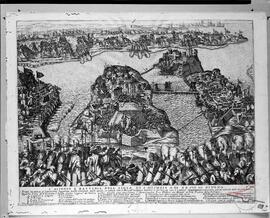 The siege and battery of the island of St Michael on the 28th June 1565.