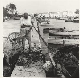 A fisherman in Marsaxlokk Bay