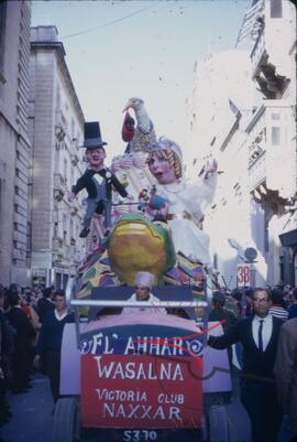 Carnival float, belonging to Victoria Club, Naxxar.