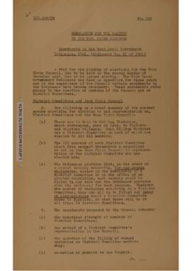 Amendments to the Gozo Local Government Ordinance, 1961, (Ordinance No XI of 1961)