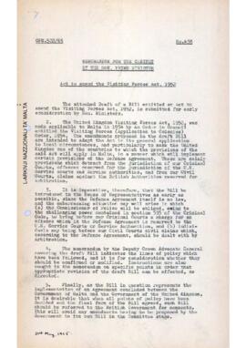 Act to amend the Visiting Forces Act, 1952